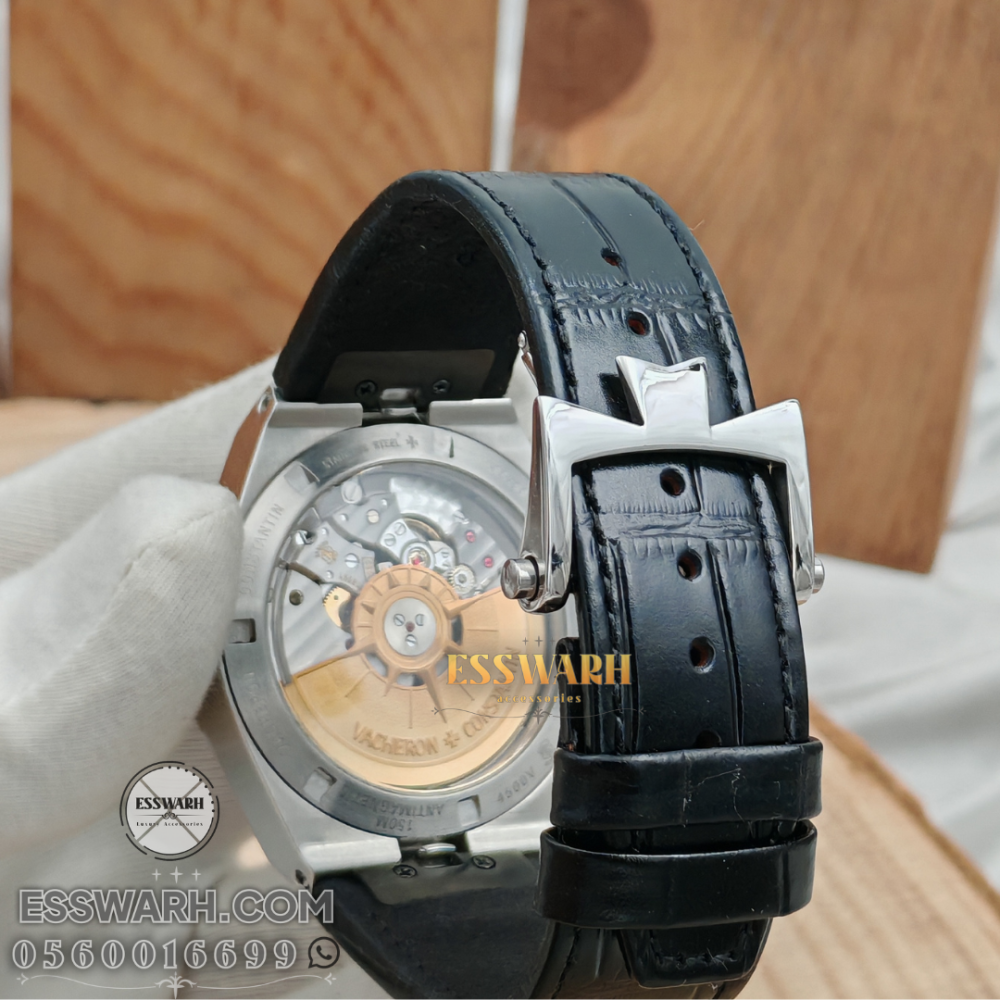 Vacheron Constantin Overseas Watch - Size 41 Master Quality - Black Leather - Swiss Made