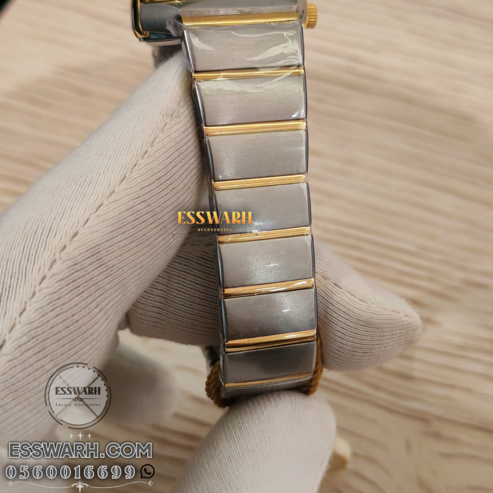 Omega Women's Watch Mother of Pearl Dial with Engraving Size 30 with Stone Bezel