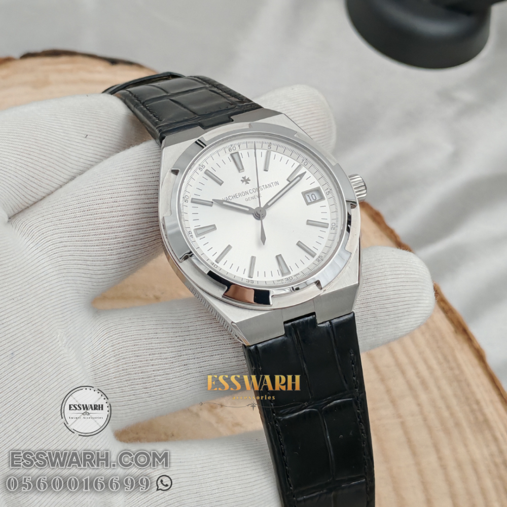 Vacheron Constantin Overseas Watch - Size 41 Master Quality - Black Leather - Swiss Made