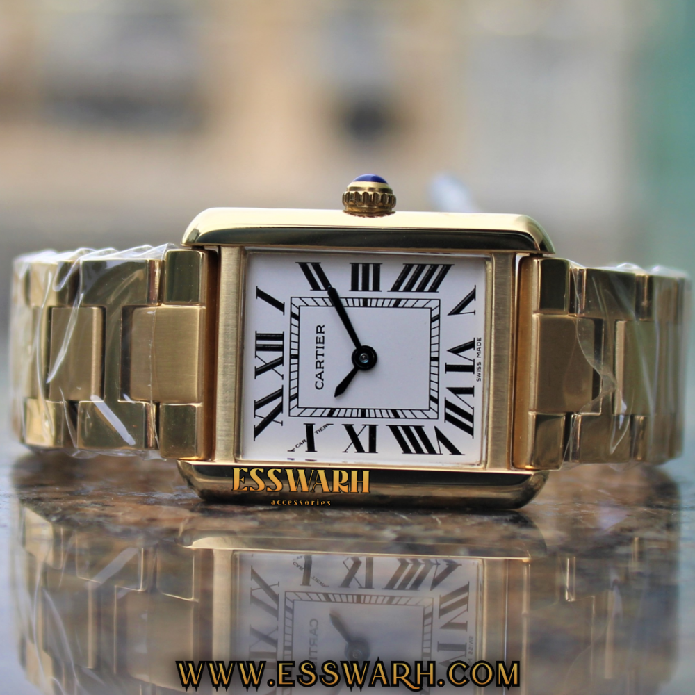 Cartier Women s Luxury Watch Tank Most Batteries Stainless Steel Belt White Dial Size 32