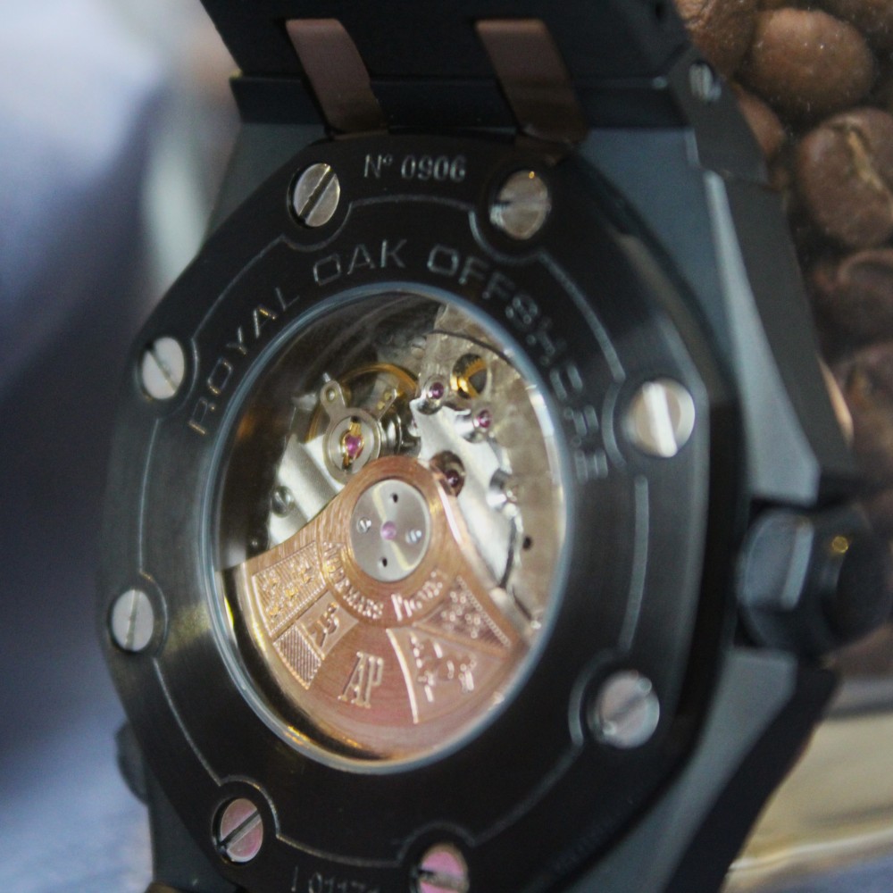 اوديمار بيغيه - رويال اوك - اوتوماتيك سير ربل اسود مينا اسود ايطار نحاسي روز قولد مقاس 41