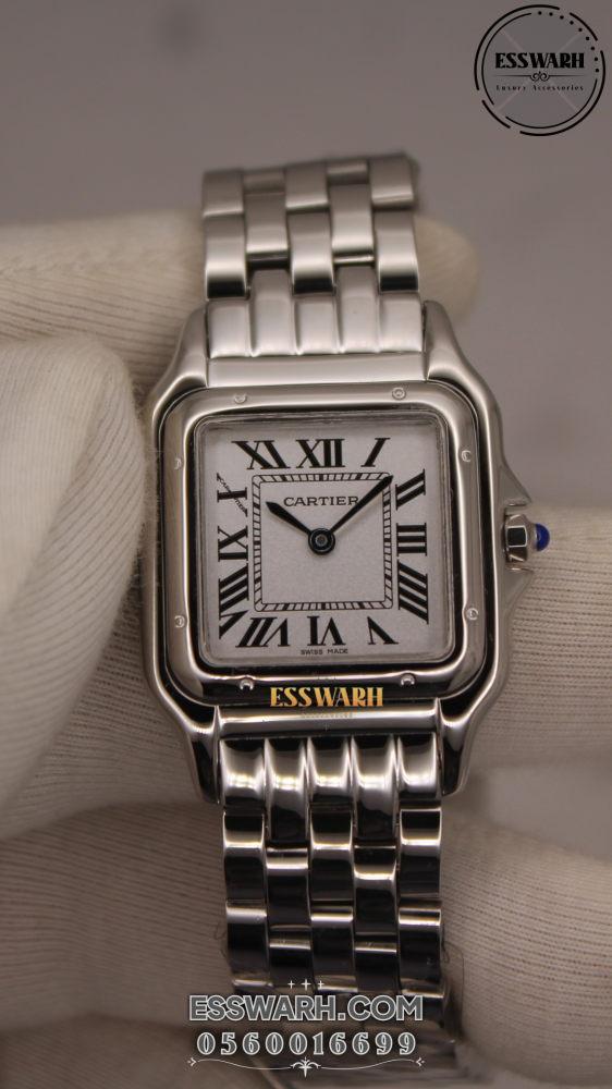 Luxury Cartier Women s Watch White Dial Stainless Steel Belt