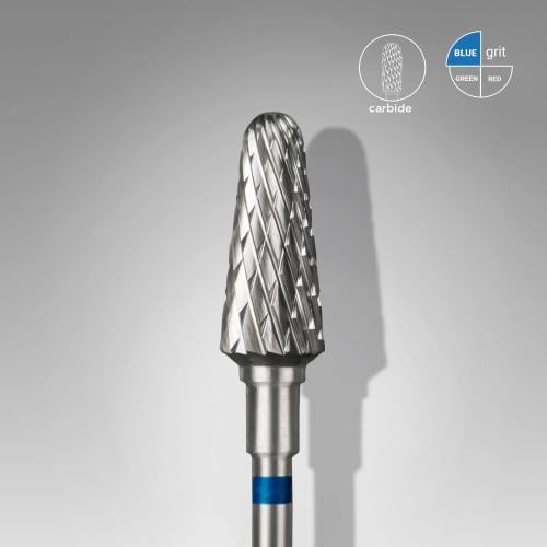 Carbide nail drill bit, “frustum”, blue, head diameter 6 mm/ working part 14 mm