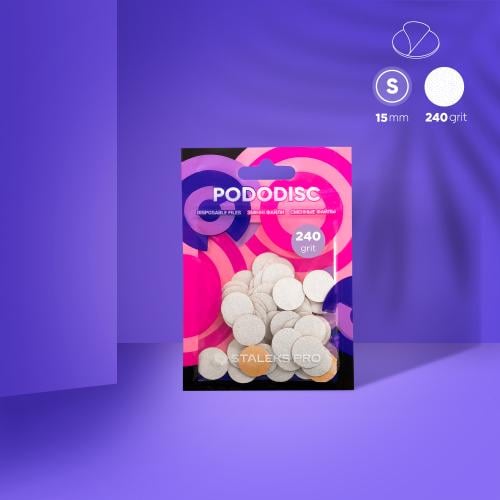 ستكر خاص  بقرص البديكير  (بودو ديسك)  من ستاليكس اكسبرت مقاس صغير خشونة 240 (50 حبة )