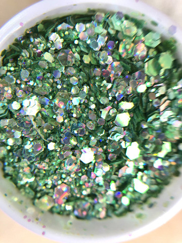 Green Nail Glitter