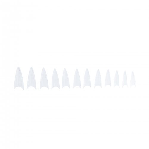 Clear Stiletto Half Full Nails - 500 pcs