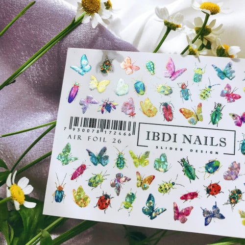 Nail Sticker - Glowing Butterflies