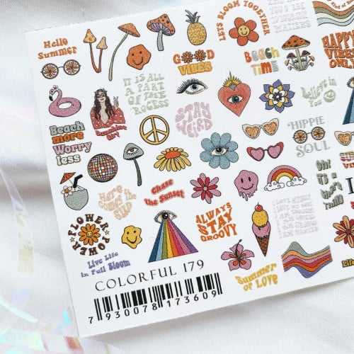 Nail Stickers - Colorful Paintings