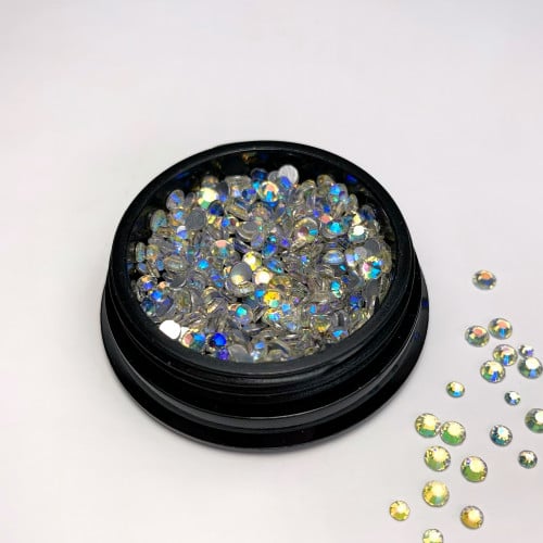 كرستال الأظافر - فضي وذهبي