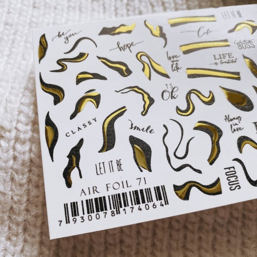 Nail Sticker - Gold Stripes