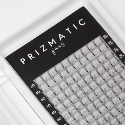 Prismatic Eyelashes 4D - C or CC, 0.07 Mix Black (8-14)