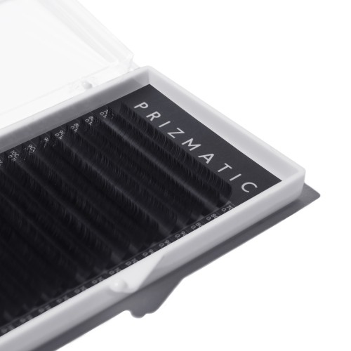 Prismatic D Eyelash Box Density: 0.07 single lash length
