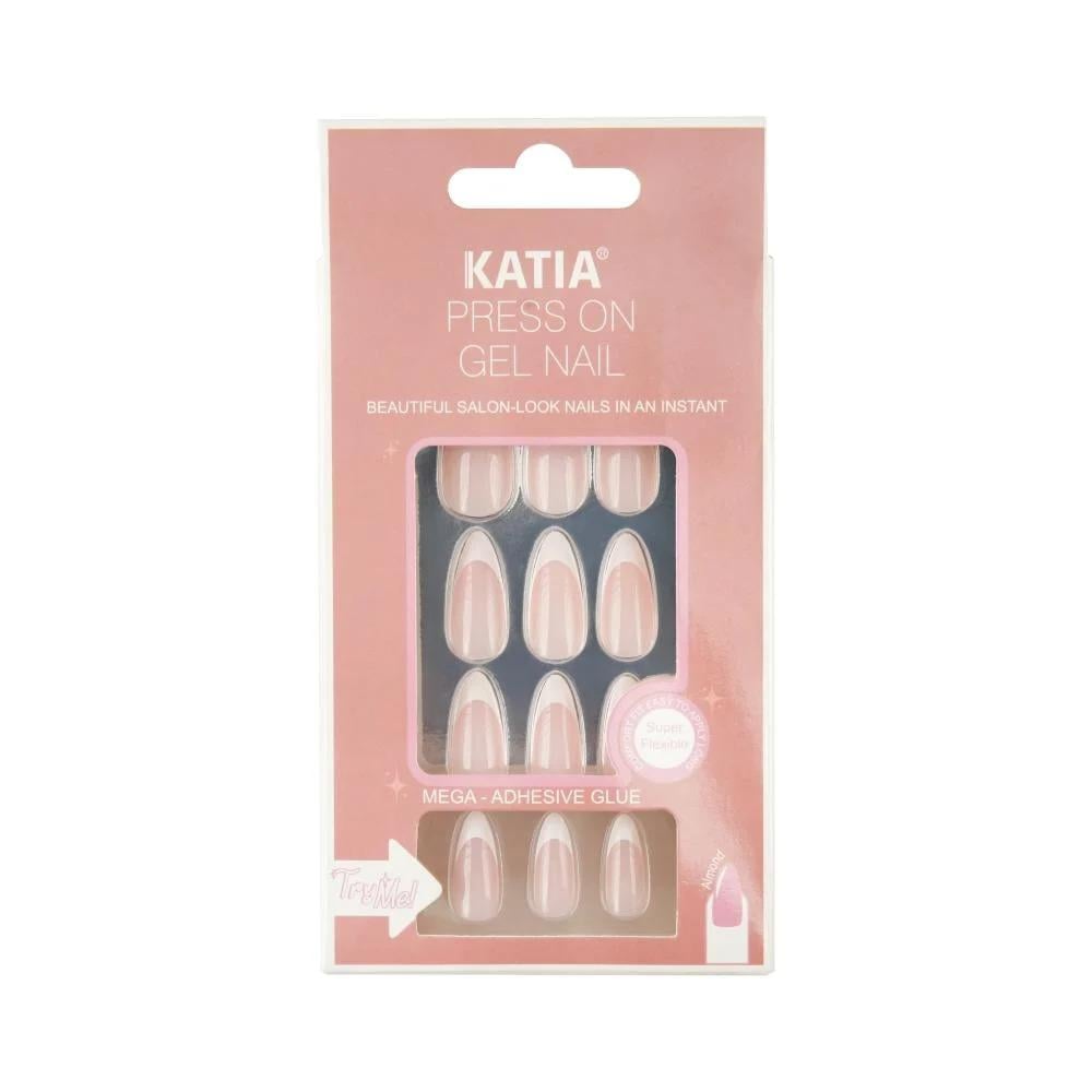 كاتيا اظافر جل لاصق ذاتي ألموند فرنش 105 - KATIA Almond French Nails 105