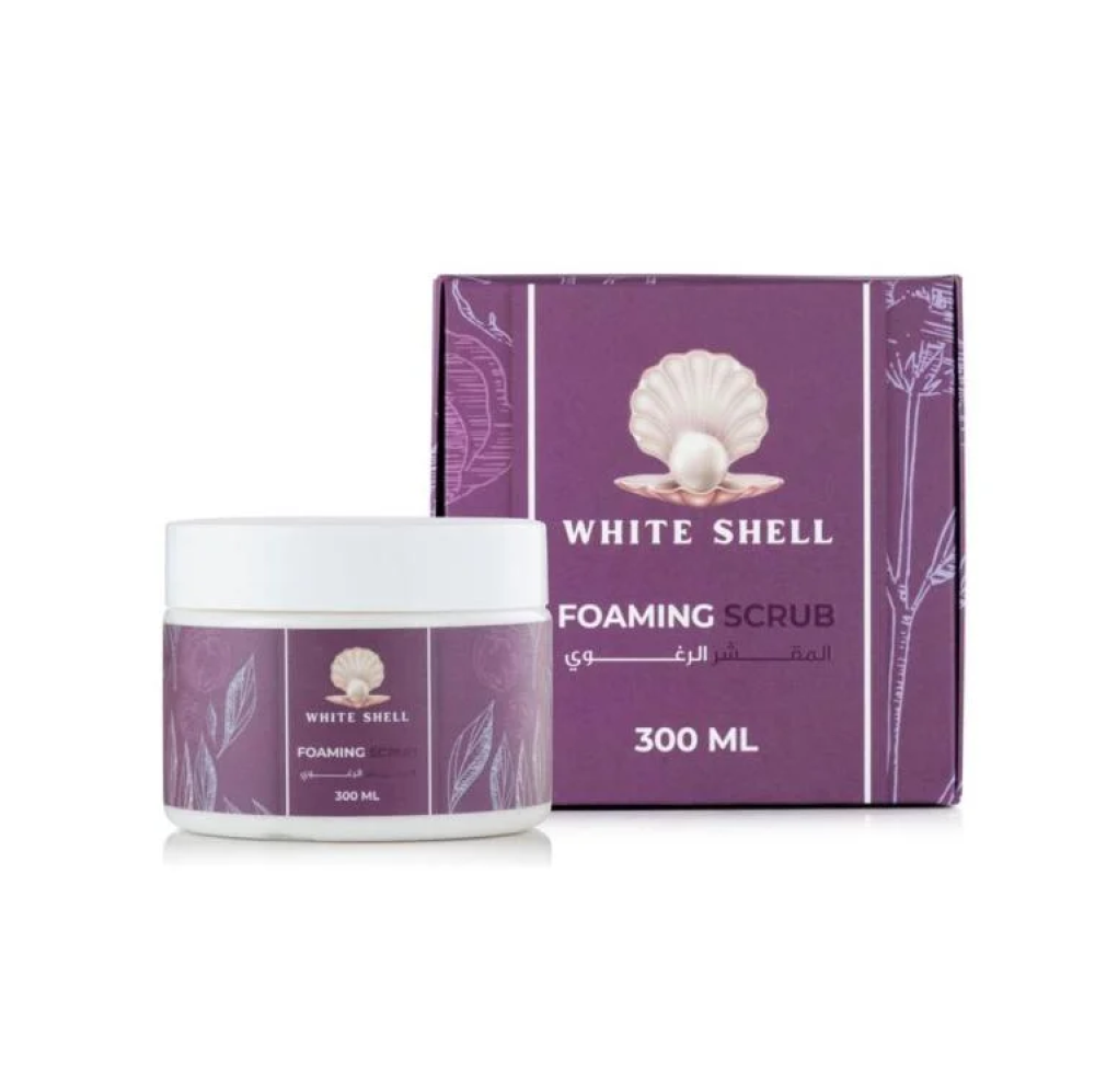 مقشر التفتيح الرغوي وايت شيل 300مل - Foaming Scrub White Shell