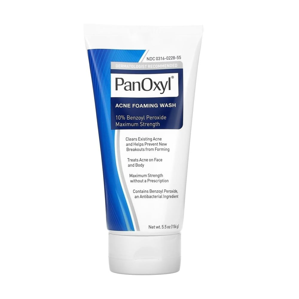 غسول رغوي لحب الشباب بنزويل بيروكسيد 10٪ 156 جم- PanOxyl Acne Foaming Wash Benzoyl Peroxide 10%