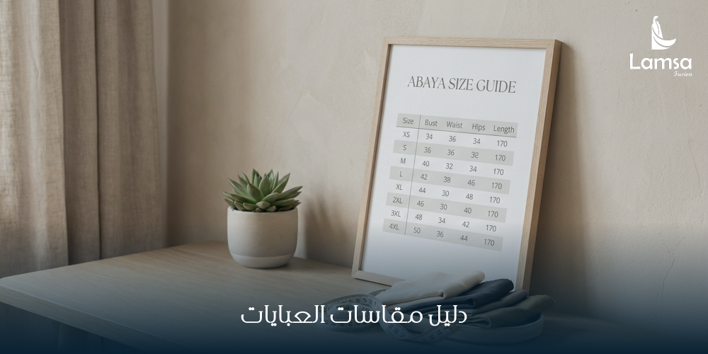 دليل مقاسات العبايات
