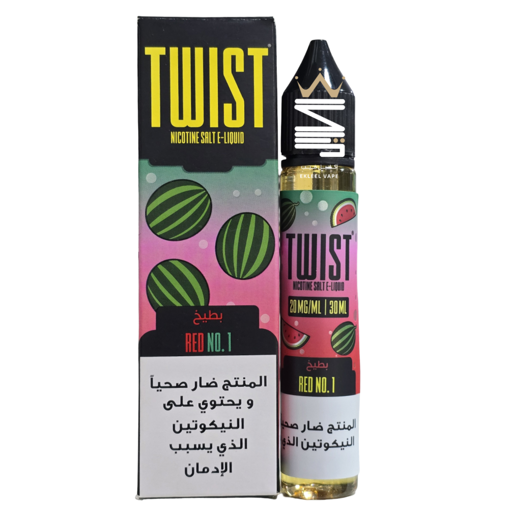 TWIST RED NO.1 30ML - Buy Online in KSA | Ekleel Vape - Ekleel Vape Store  Original Flavors and Salt Nic Devices Saudi Arabia