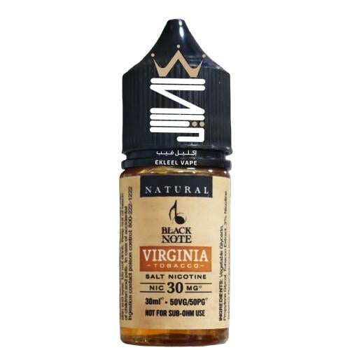 BLACK NOTE Virginia Tobacco 30ml - Buy Online in KSA | Ekleel Vape