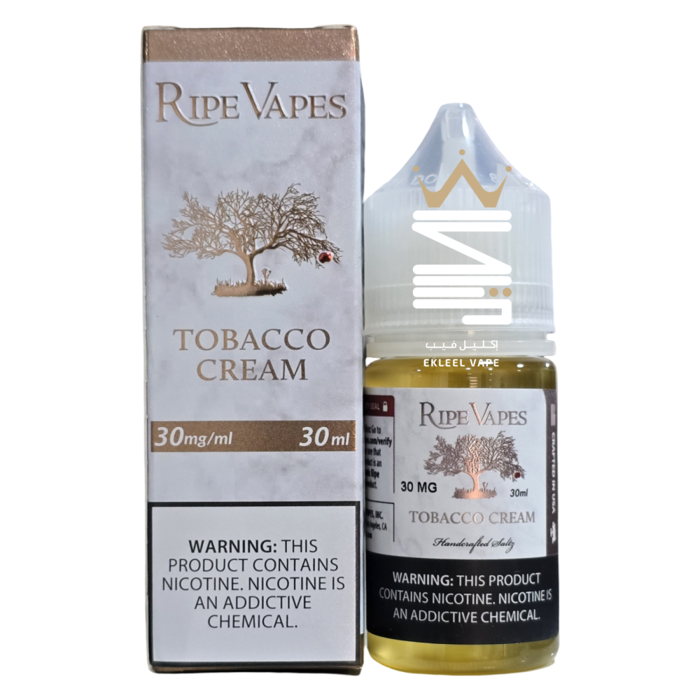 Ripe Vapes Tobacco Cream 30ml 30mg 50mg EKLEEL VAPE