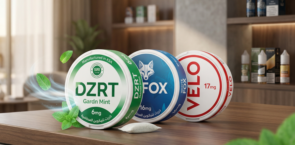 دليل أظرف النيكوتين 2026: مقارنة شاملة بين ديزرت، فوكس، وفيلو | إكليل فيب