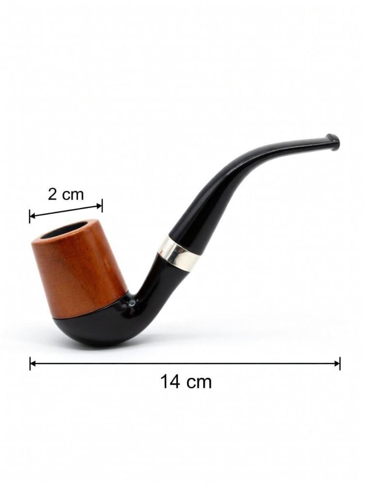 cigarette pipe price No. 21 Old Army Pear Wood (Dual Stems) Wooden Smoking Pipe Tobacco Cigarettes
