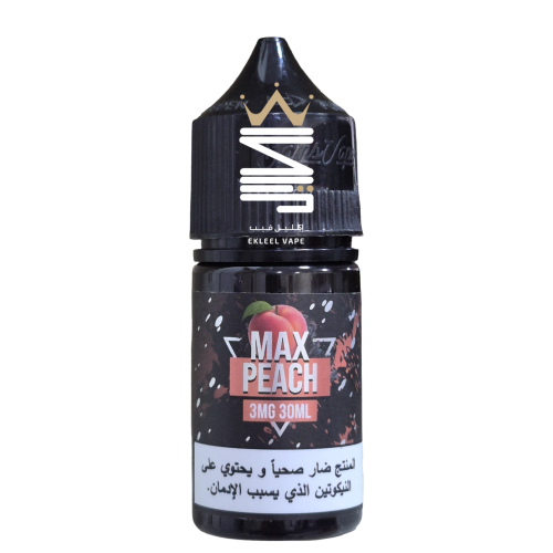 Peach Max Vape Sams Salt Nic 30ml Saudi Arabia Ekleel Vape