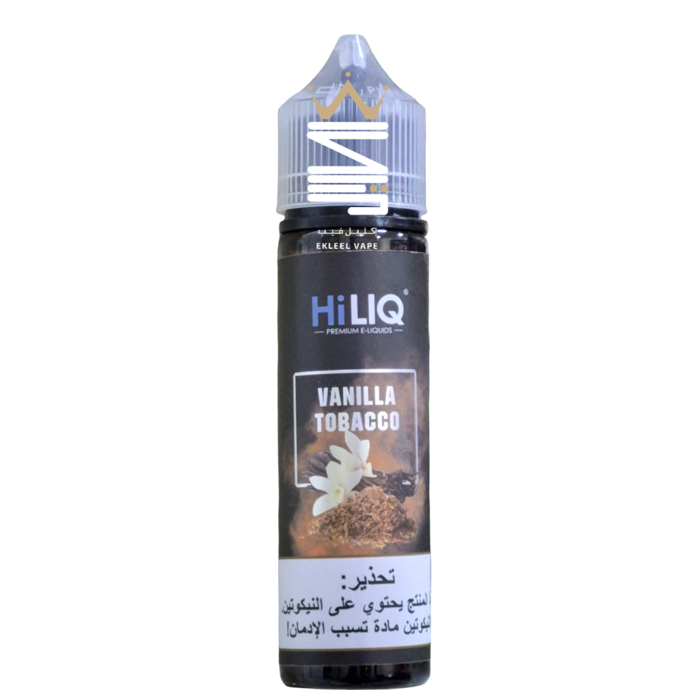 Hiliq Vanilla Tobacco Freebase 60ml Vape Juice Saudi Ekleel Vape
