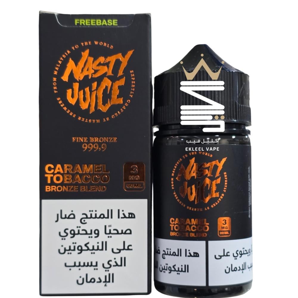nasty juice tobacco bronze NASTY CARAMEL TOBACCO BRONZE BLEND 60ml FREEBASE EKLEEL VAPE