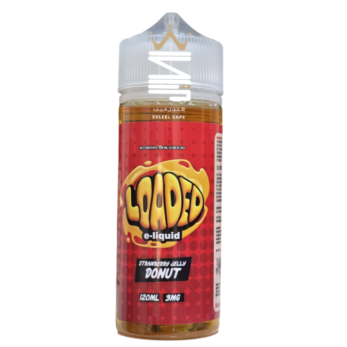 Loaded Strawberry Donut Vape Juice 120ml in Saudi Arabia Ekleel Vape