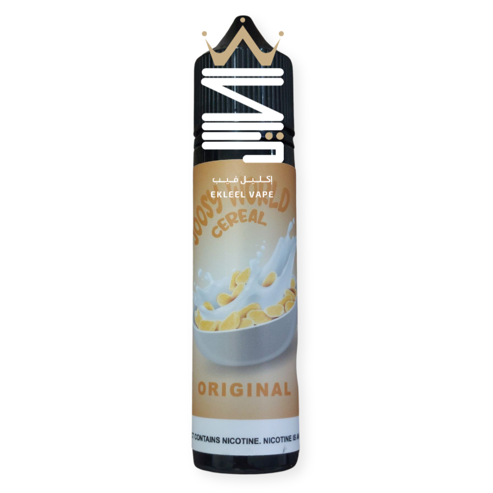 Juicy World Corn Flakes 60ml 3/6/12/18mg | EKLEEL VAPE - Ekleel Vape Store  Original Flavors and Salt Nic Devices Saudi Arabia
