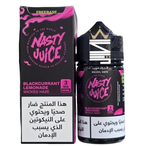 NASTY BLACKCURRANT LEMONADE 60ml FREEBASE EKLEEL VAPE