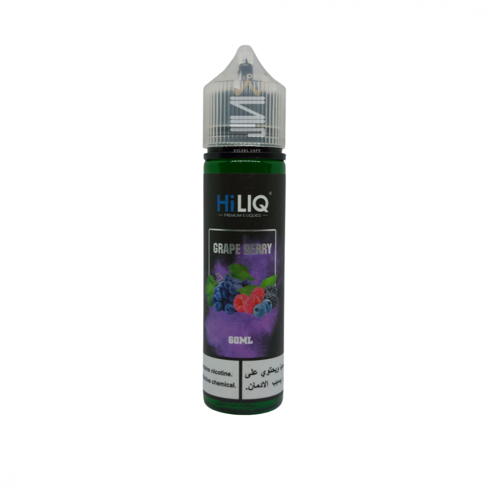 Hiliq Grape Berry Freebase 60ml Vape Juice Saudi Ekleel Vape
