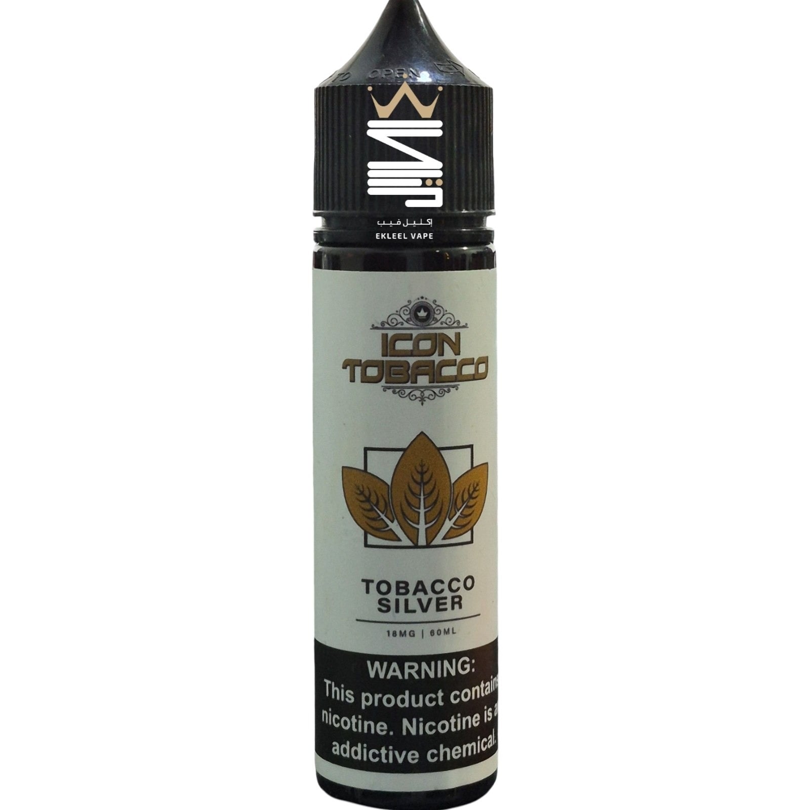 ICON TOBACCO SILVER 60ml - Buy Online in KSA | Ekleel Vape