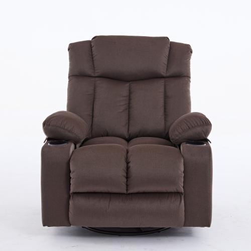 كرسي إسترخاء هزاز ودوار - بني غامق