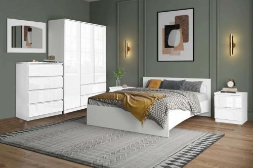 طقم غرفة نوم - أبيض