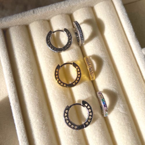 حلق عيار 925 مطلي