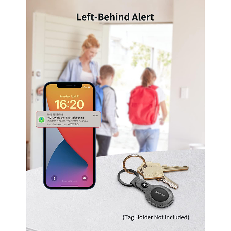 أداة تعقب موماكس بين تاج متوافقة مع Apple Find My - أسود