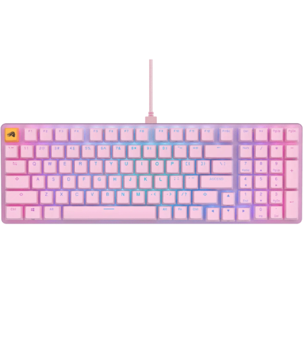 كيبورد ميكانيكي جلورويس GMMK2 فوكس 96 وردي - كيبورد إنجليزي