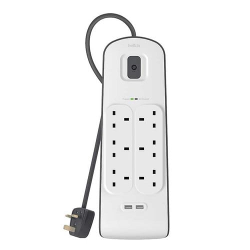 توصيلة بيلكن ب 6 منافذ كهربائية و مدخلين يو اس بي