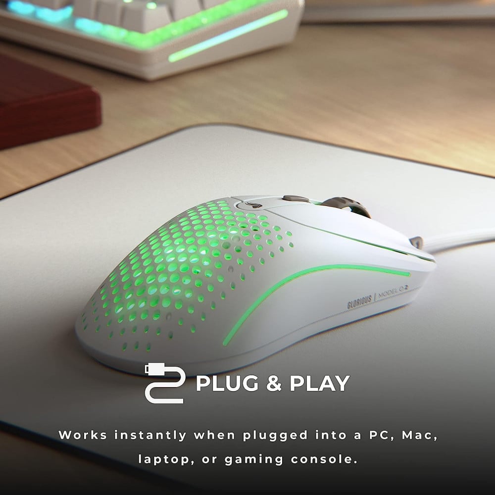 Glorious Model O 2 RGB Gaming Mouse - 59g Ultralightweight Wired Gamin