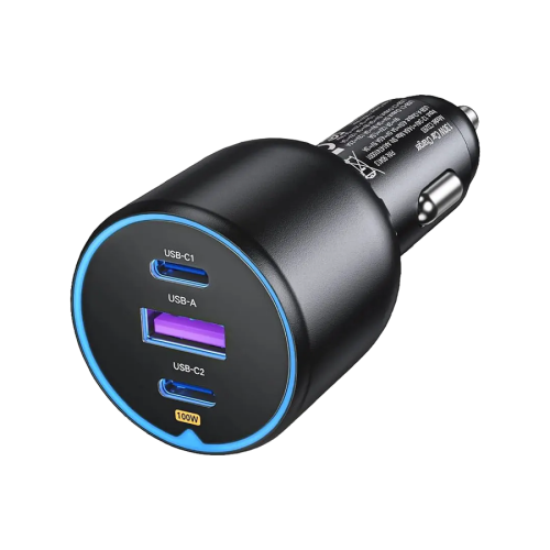 شاحن سيارة يوجرين 3 مخارج ومخرجين PD و USB بقوة 13...