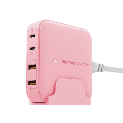 شاحن موماكس ون بلق جداري 70 واط مخرجين PD ومخرجين يو اس بي وردي