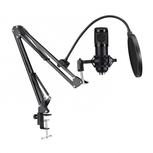 مايكروفون تويستد مايندز أسود بحامل مدمج