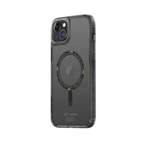 كفر حماية سكين ارما يدعم ماق سيف للايفون 14 - شفاف دخاني