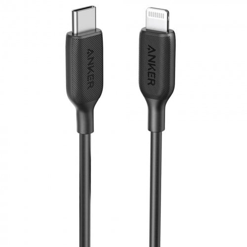 كيبل أنكر لايتننج أبل تايب سي باور لاين الاصدار الثالث 1.8 متر أسود