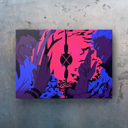 رسمة غوجو ساتورو وسكونا