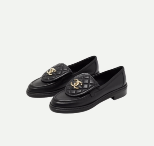 شانيل | CC flap gold mule