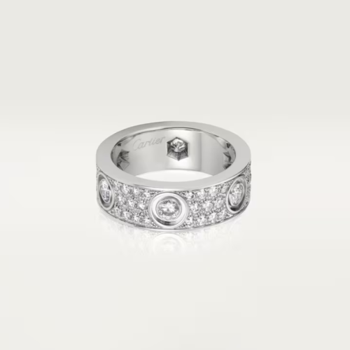 كارتييه | love ring full diamon 6 diamonds | large