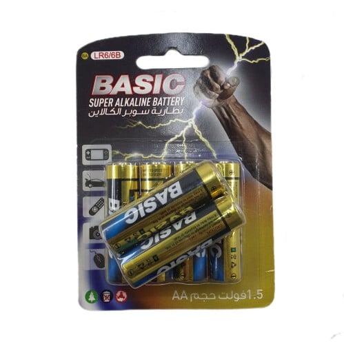 بطارية AA 1.5V سوبر الكلاين الأصلي 6 حبات