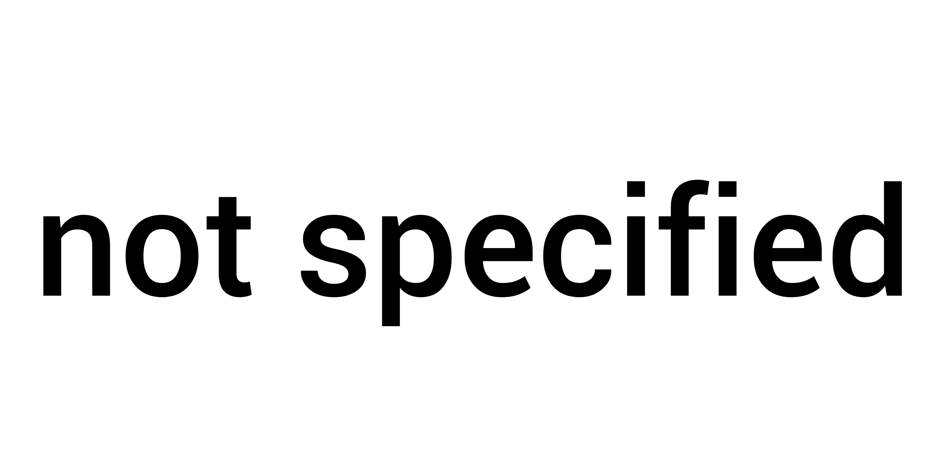 not specified